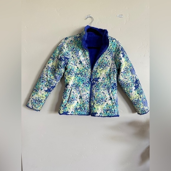 The north face reversible coat girls sz Large14-16